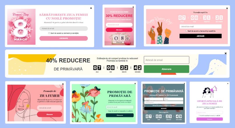 Subscription Forms Womens Day March Spring