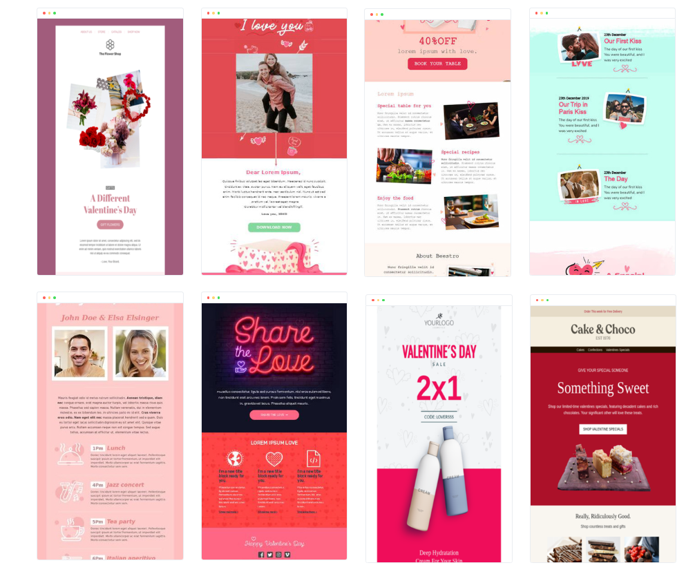 Valentines Day newsletter templates