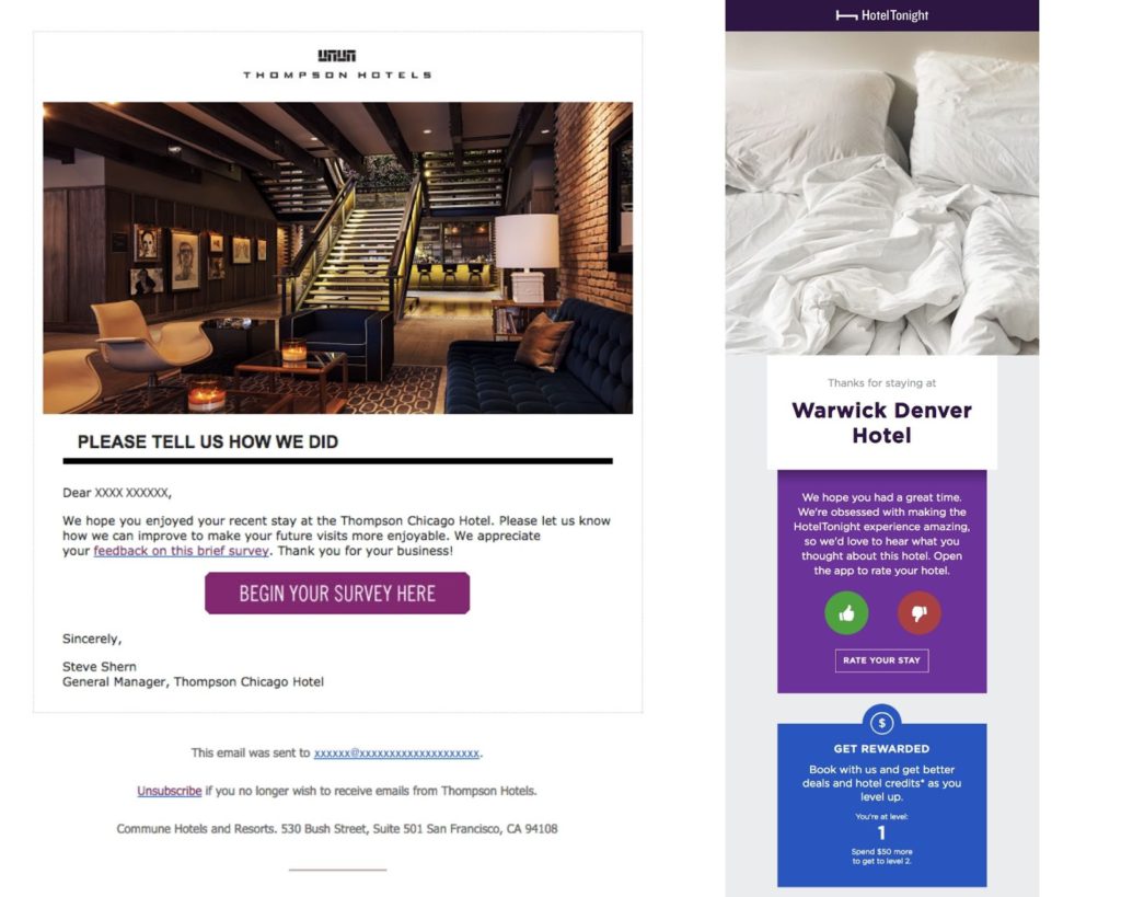 email review hotel