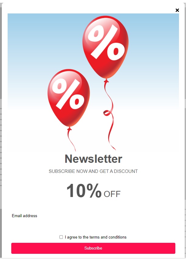exit site pop-up made with NewsMAN