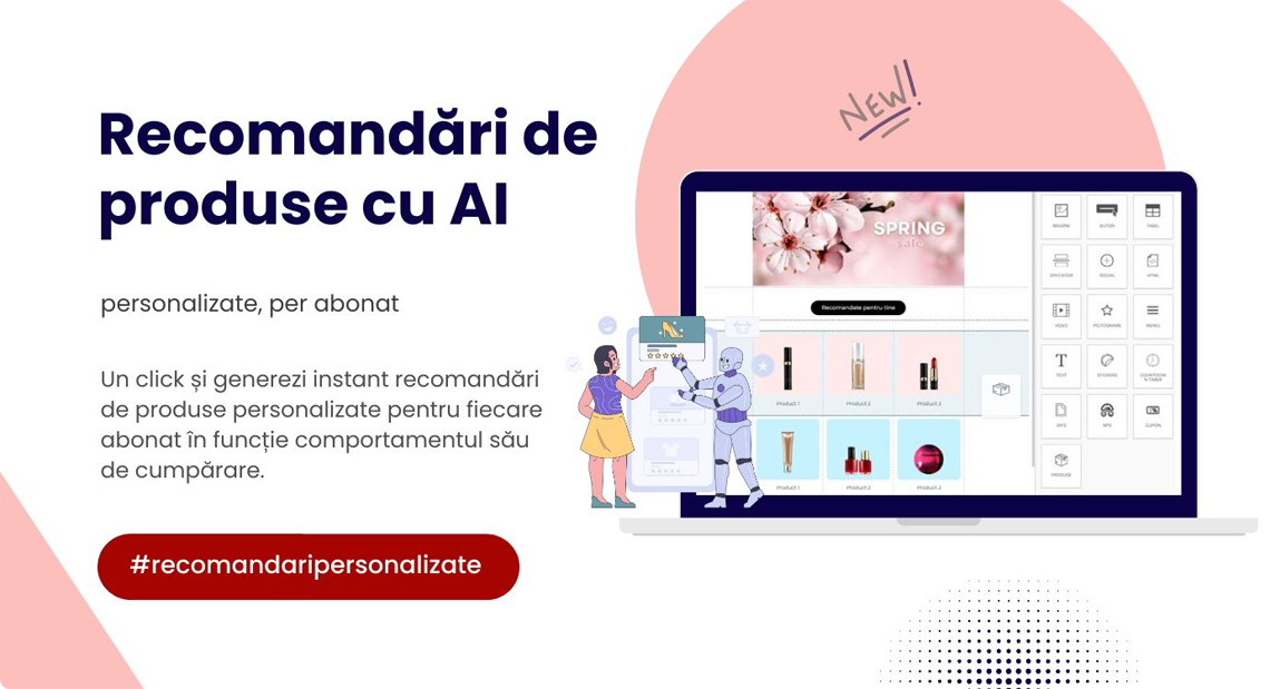 email produse recomandate newsletter ai machine learning